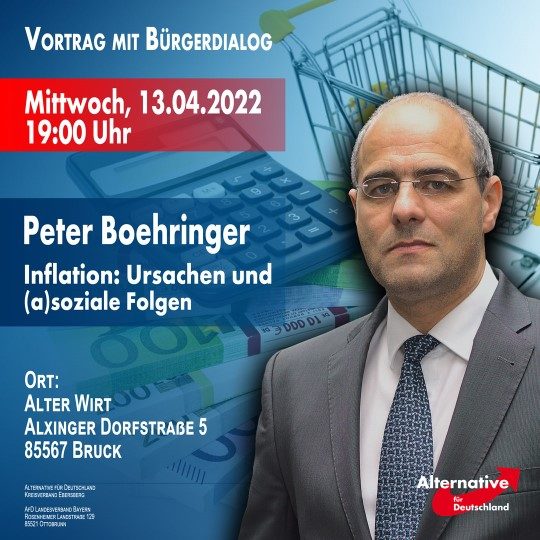 Vortrag und Bürgerdialog – Inflation: Ursachen und (a)soziale Folgen