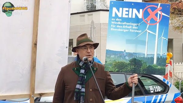 Rede von Dr. Christoph Birghan beim Bürgerprotest gegen Windräder im Ebersberger Forst