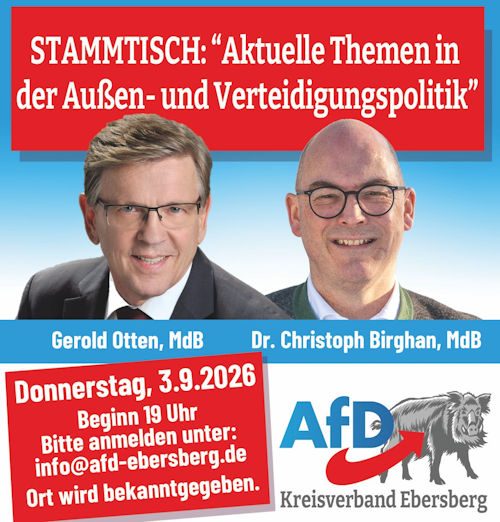 3.9.26 Stammtisch in Aßling mit Gerold Otten